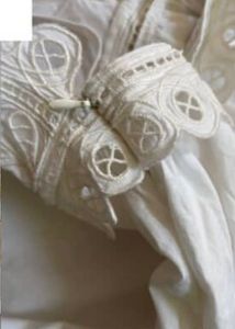 Eyelet detailed cotton dress