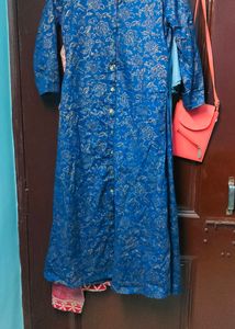 blue skirt kurti