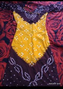 Bandhani Print Dress