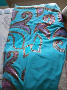 Semi Heavy Work Saree