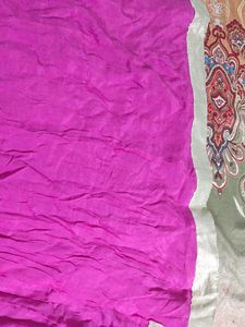 Pink &amp; Gold Embellished Kurta Set