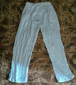 White linen pants