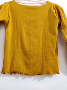 Mustard Full Sleeves Top