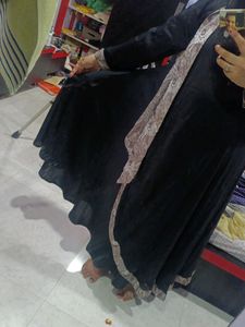 Rarely Used Full Flair Abya With Duptta