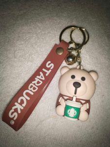 Starbucks Teddy Key Chain