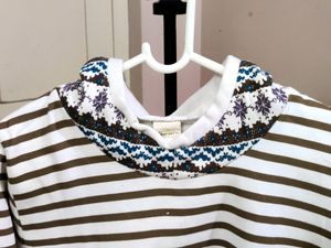 💥BUY1GET1💥 women&#39;s imported striped sweatshirt with a Fair Isle hooded sweatshirt