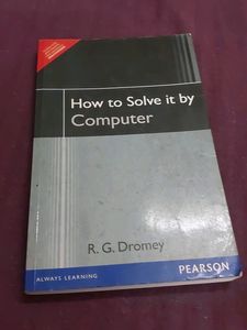 How to solve it by Computer by R.G.Dromey Pearson edition