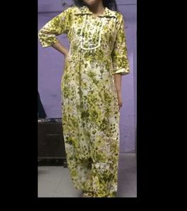 Floral Print Kurta Set