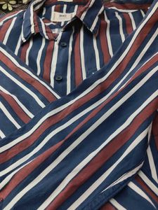 Men's Striped Button-Down Shirt