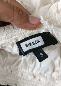 Tubless White TOP From Sweden- BikBok