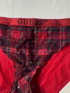 Guess Red Plaid Briefs