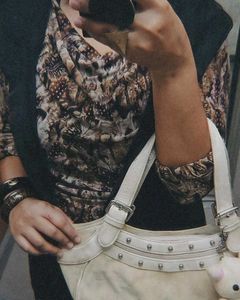 Feather Print Top