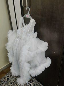 White Ruffled Dress