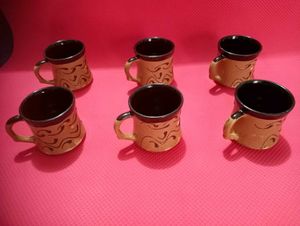Set of Six Vintage Cups