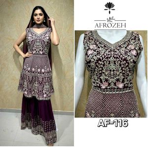 Elegant Maroon Kurta Set 1500 Price