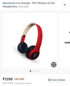 Macmerise P47 Avengers Bluetooth Headphones🎧
