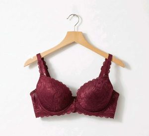 Burgundy Lace Bra