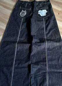 Baggy Graphic Raw Denim Jeans