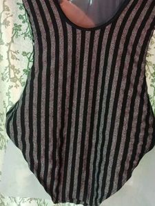 Striped One-Piece Swimsuit/Bodysuit