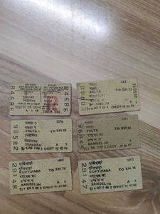 Vintage Indian Railway Train Tickets