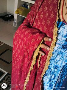 Burgundy Dress Dupatta