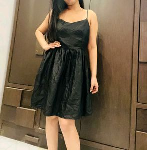 Black Satin Barbie Dress