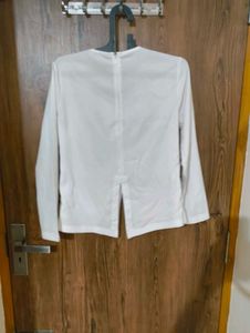 White Top With Blue Details