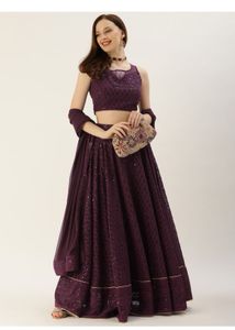 Embroidered Stitched Lehenga Choli