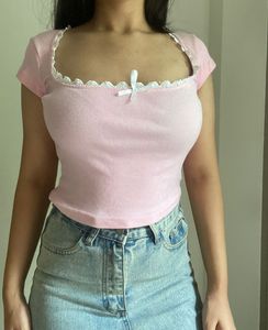 Square Neck Lace Top