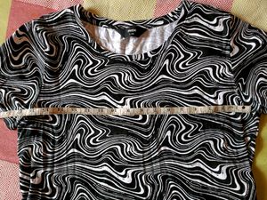 Abstract Print Max Black&amp;White Tshirt