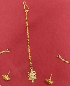 Necklace set (Necklace+Earings+Bindi+Bracelet)