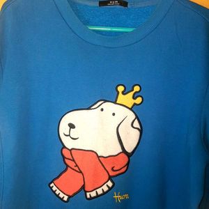 UNISEX HUM PRINTED OVERSIZED SWEATSHIRT