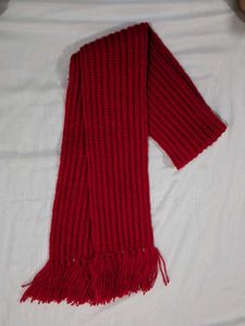 Red handmade crochet Mikasa mufler/scarf