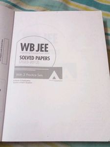 WB JEE SolvedPYQS