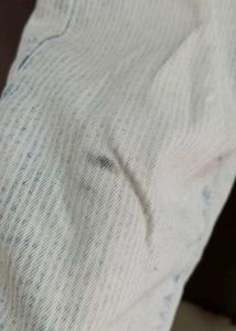 Light Blue, Ribbed Jeans