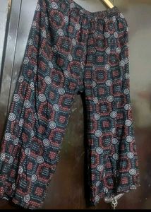 Black Color Printed Lower Pyjama For 30 Waist