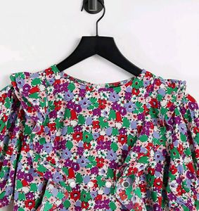 Floral Print Mini Dress