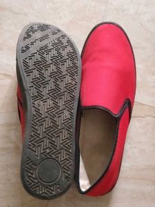 Red Casual Shoes