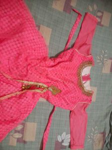 Pink Anarkali Dress