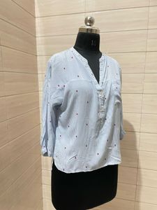 Pintresty LadybugPrint Striped Blouse