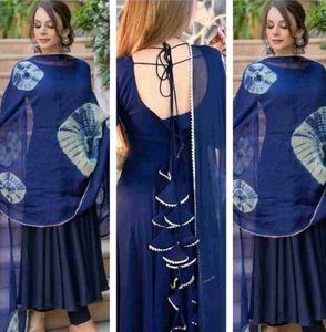 Flared Kurta With Dupatta