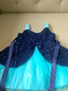 Sparkly Blue & Aqua Party Dress