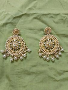Pearl Chandbali Earrings