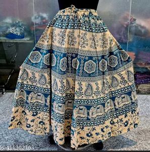 Elephant Print Maxi Skirt