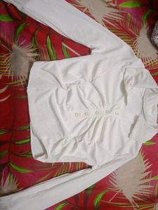 White Button-Up Top