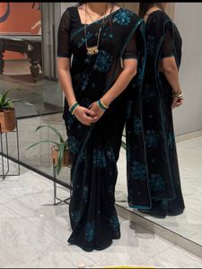 Elegant Black Saree