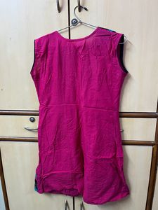 Pink A Line Kurti