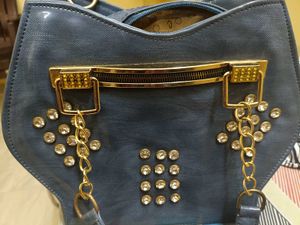 Stylish Blue Handbag