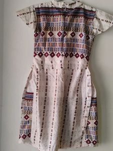 Patterned Casual Dress