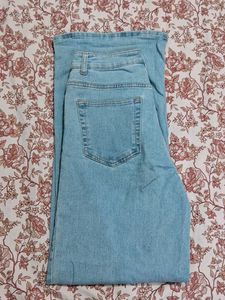 H&amp;M Wide Leg Denim High Waist Jeans Size EU 38